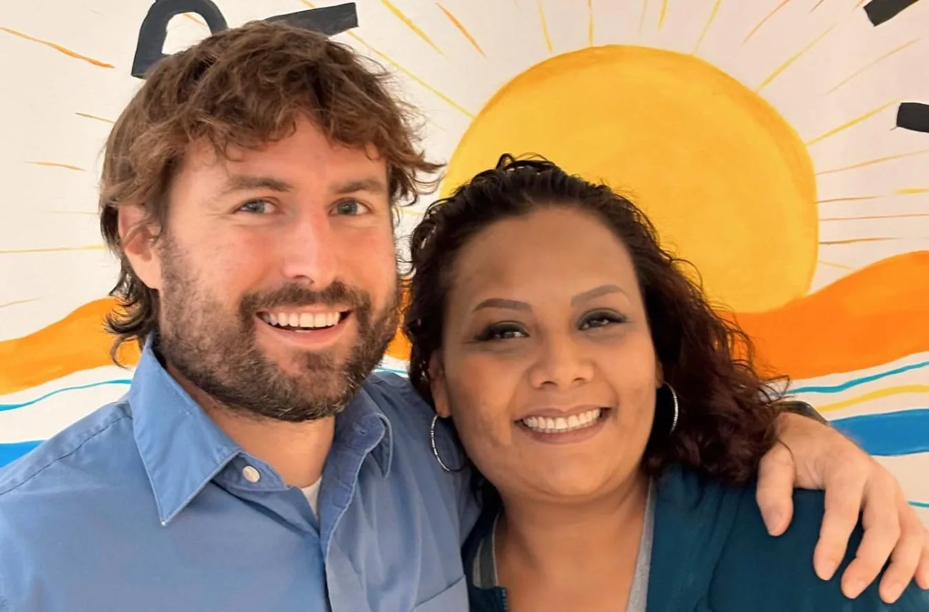 Custom mouthguards for sports safety, orthodontists Dr. Chris Trockel and Dr. Martin Trockel at True Smile Orthodontics, smiling individuals against a colorful background.
