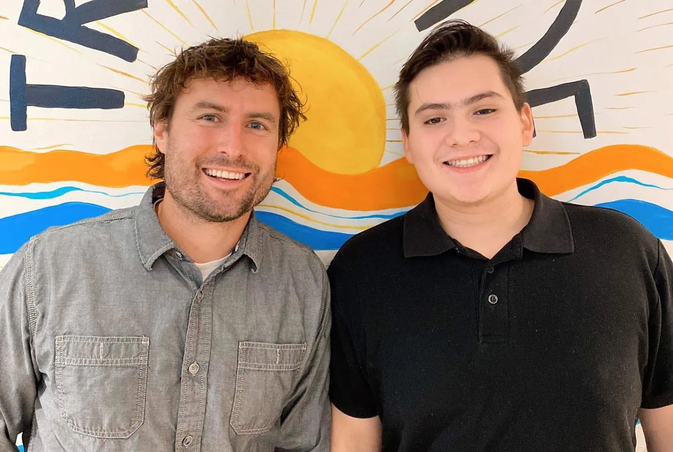 Dr. Martin Trockel with a patient